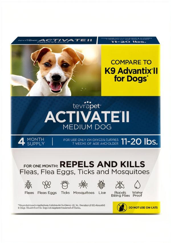 Dog Flea Drops TevraPet Activate II 30 Day-0