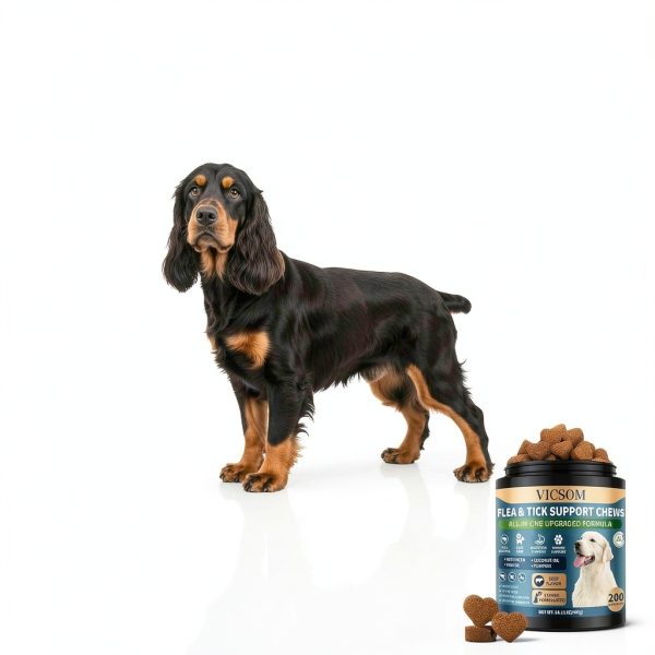 VICSOM Dog Flea Chews Natural Flea Tick Prevention Beef-1