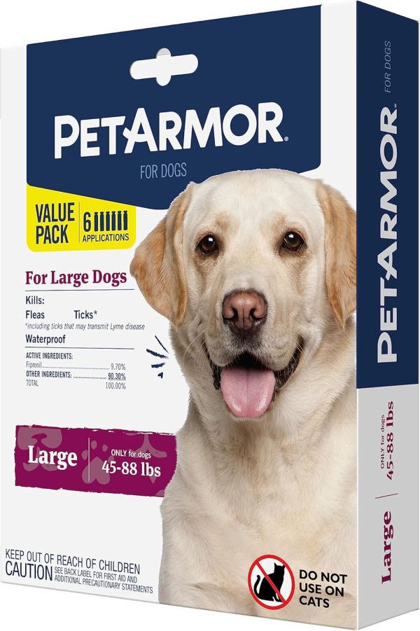 PETARMOR Flea Tick Topical for Dogs Kills Fleas Ticks-0