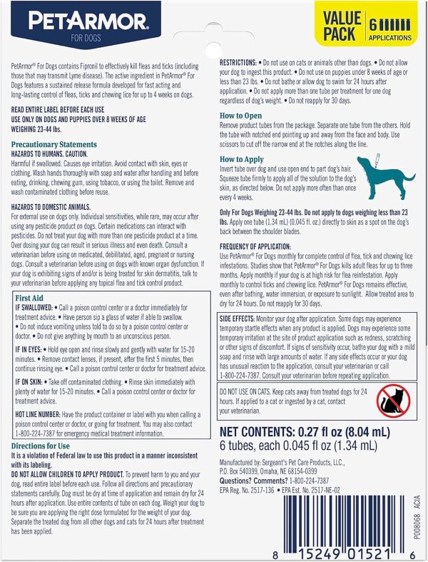 PetArmor Flea Tick Topical for Dogs Kills Fleas Ticks-1
