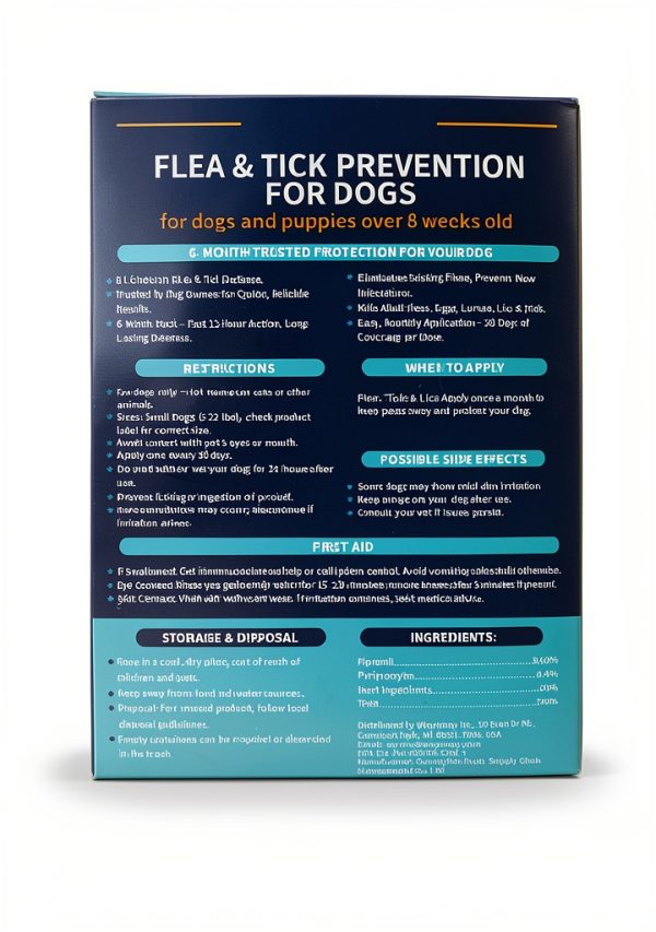Lerqua Dog Flea Drops 6 Month Supply Tick Prevention-8