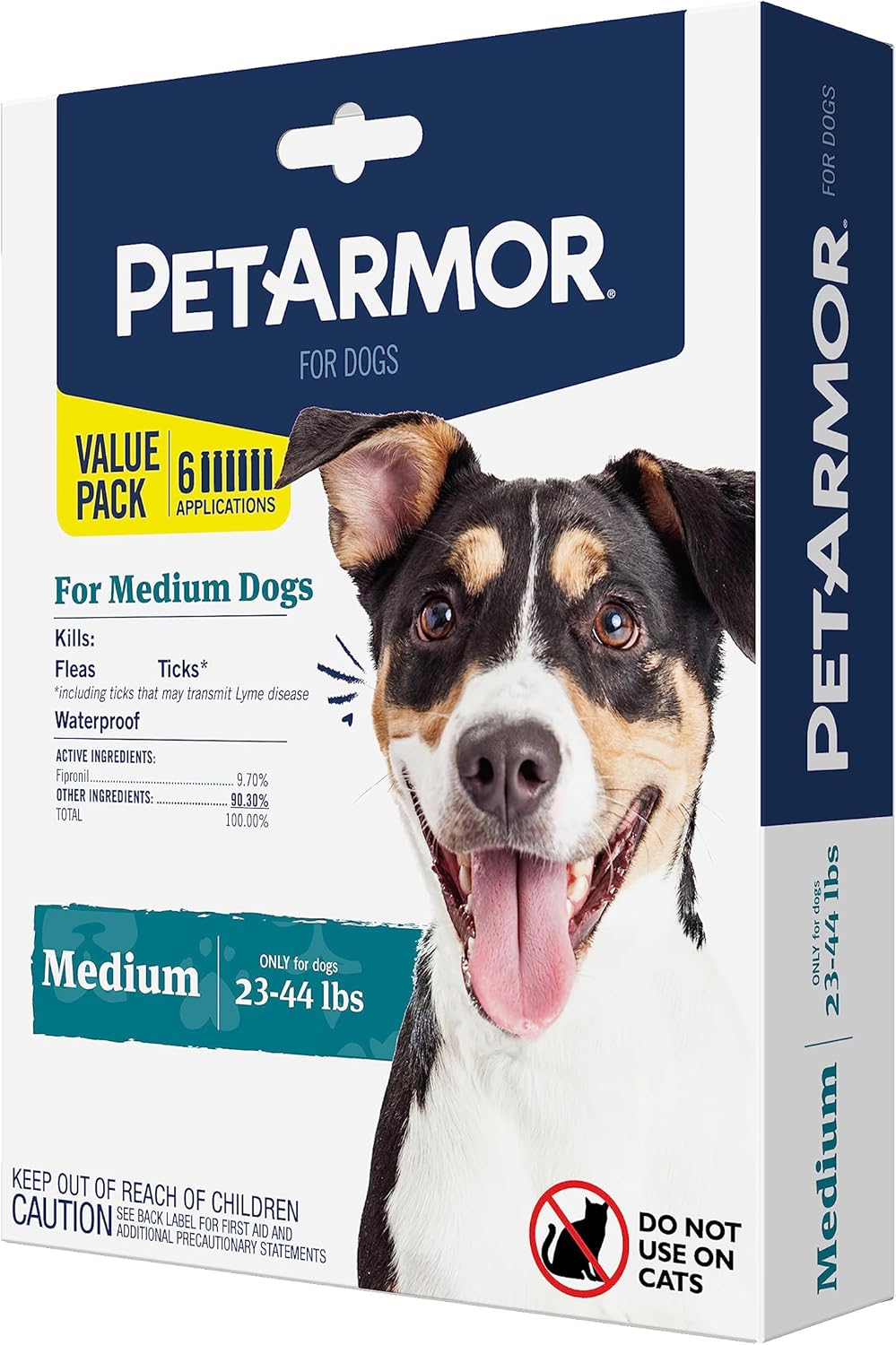 Applying PetArmor Flea & Tick Topical on a medium-sized dog