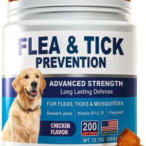 ColEaze Natural Flea Tick Chews for Dogs Coconut Oil-0