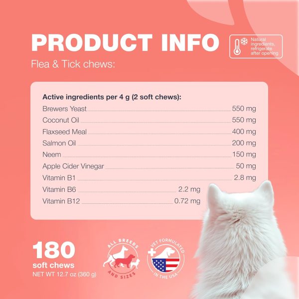 Dog Flea and Tick Chews Chewia 180 Soft Chews-6