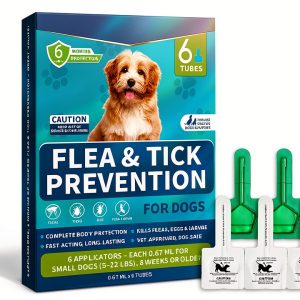 Lerqua Dog Flea Drops 6 Month Supply Tick Prevention-0