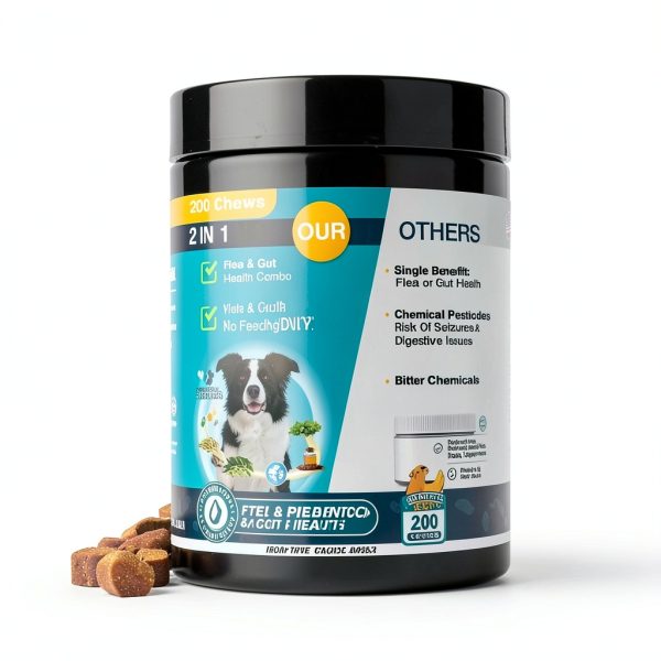 WEYILL Dog Flea Chewables Natural Flea Tick Prevention-4