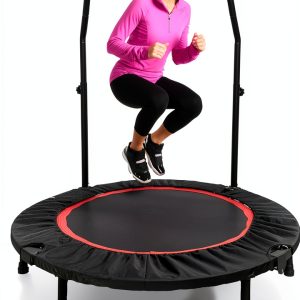 Prijesse 40 Inch Round Metal Trampoline for Adults-0