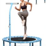 Mini Trampoline Juturna Blue Plastic for Adults-0