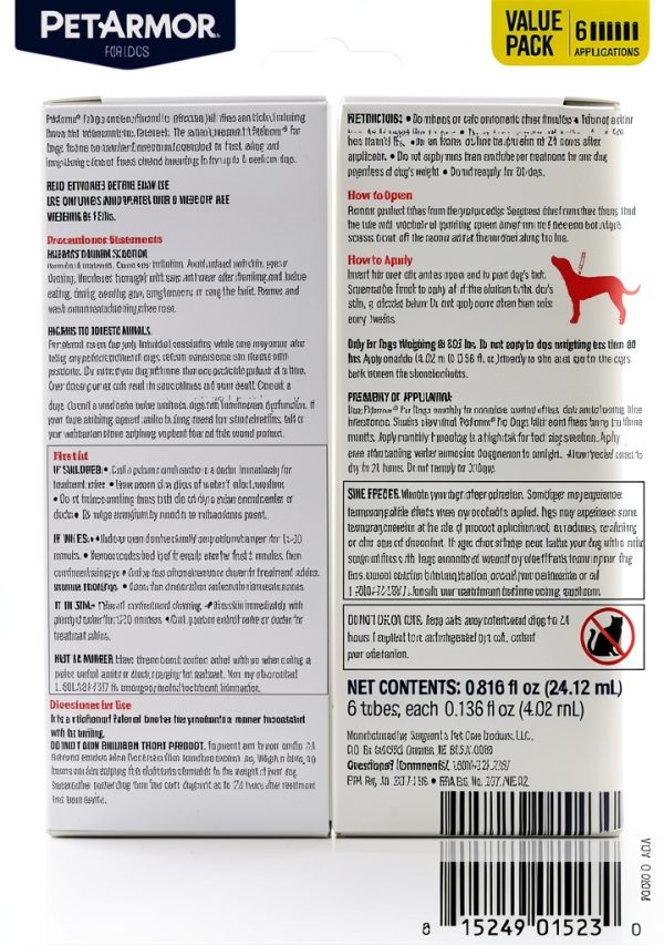 PETARMOR Flea Tick Topical for Dogs Kills Fleas Ticks-1