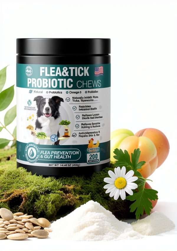 WEYILL Dog Flea Chewables Natural Flea Tick Prevention-3