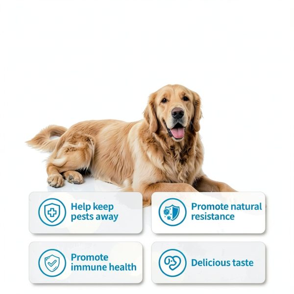 ColEaze Natural Flea Tick Chews for Dogs Coconut Oil-2