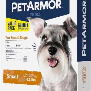 PETARMOR Flea Tick Topical for Dogs Kills Fleas Ticks-0