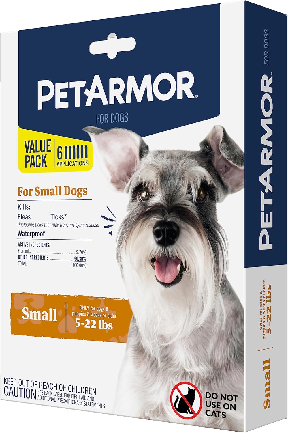 Applying PETARMOR Flea & Tick Topical on a small dog