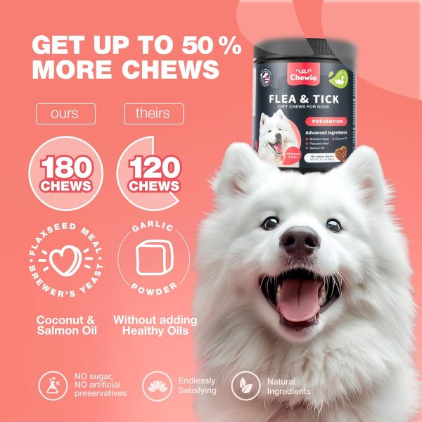 Dog Flea and Tick Chews Chewia 180 Soft Chews-5