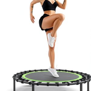 Fitness Trampoline ONETWOFIT Green Round PP Frame-0