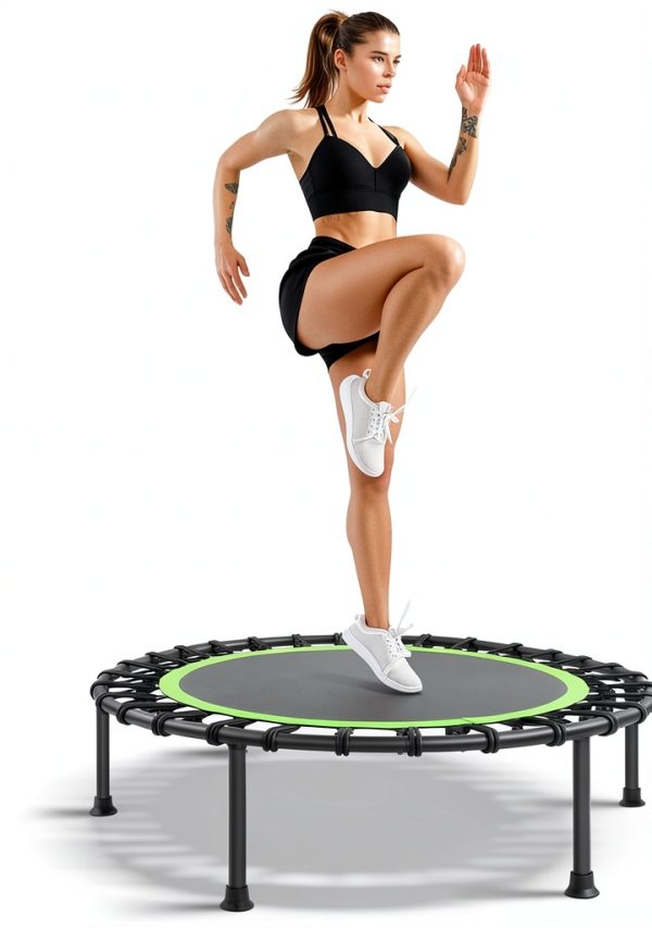 Fitness Trampoline ONETWOFIT Green Round PP Frame-0