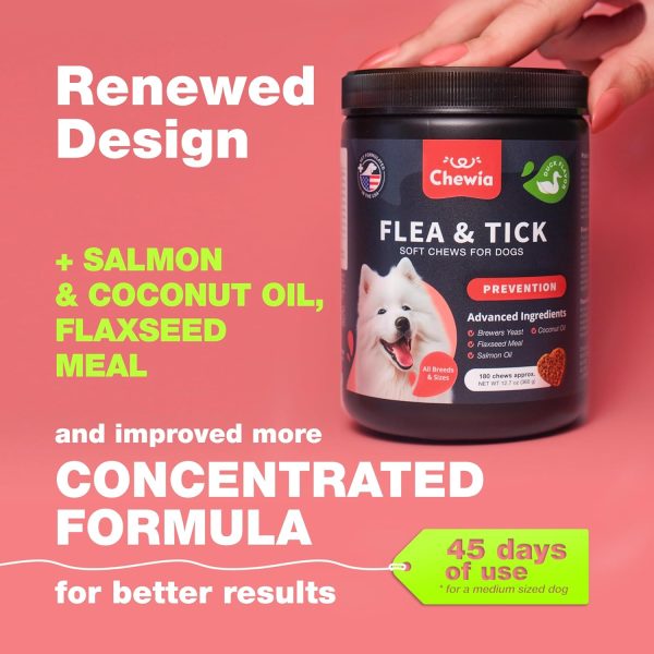 Dog Flea and Tick Chews Chewia 180 Soft Chews-1