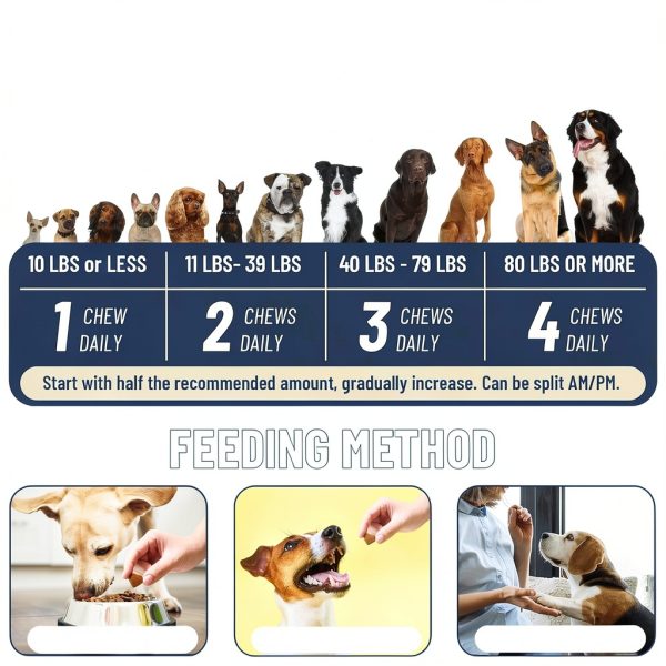 VICSOM Dog Flea Chews Natural Flea Tick Prevention Beef-5