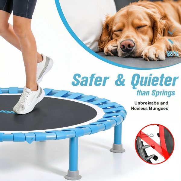 Mini Trampoline Juturna Blue Plastic for Adults-3