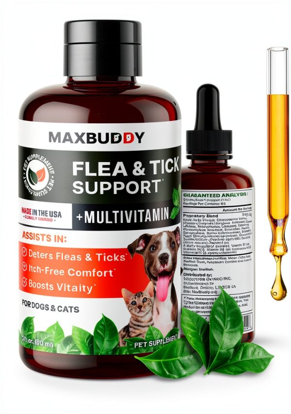 Maxbuddy Flea Tick Drops Natural Oral Pet Protection-0