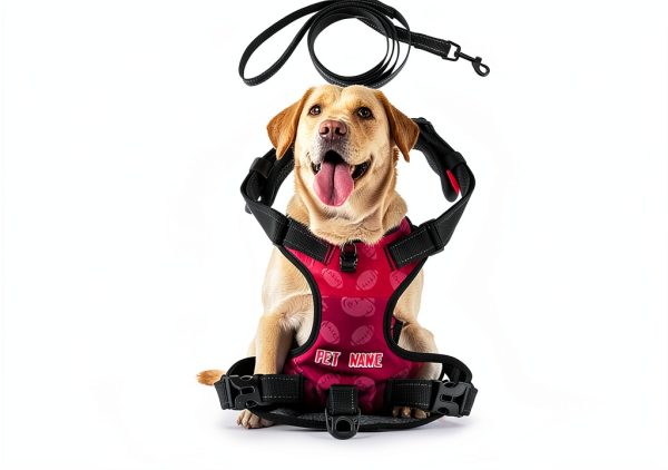 7 Premium Dog Harness Adjustable Reflective Oxford Mesh Small Large-0