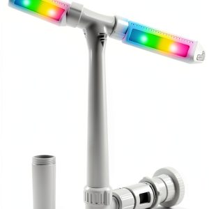 Pool Fountain 2025 Lights POOLHOUR Dual Nozzle Freestanding White-0